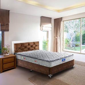 Single Bed Mattress Design Restonic Sanibel Bonnel Spring Mattress - Single Size (Grey, Single Mattress Type, 6 in Mattress Thickness (in Inches), 75 x 30 in Mattress Size)