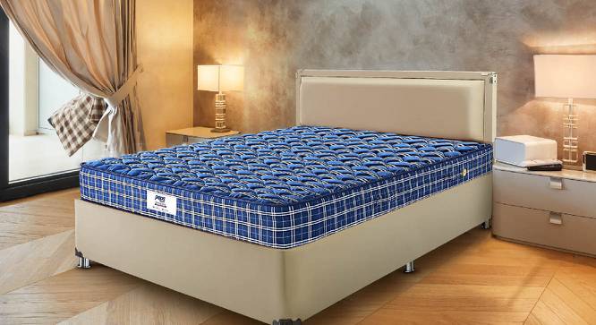 Tartania Pocket Spring Mattress - Double Size (Blue, 6 in Mattress Thickness (in Inches), 72 x 48 in Mattress Size, Double Mattress Type) by Urban Ladder - Front View Design 1 - 688569