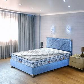 Bedroom Furniture In Meerut Design Restonic Carousel Pocket Spring Euro Top Mattress - Single Size (Blue, Single Mattress Type, 6 in Mattress Thickness (in Inches), 75 x 30 in Mattress Size)