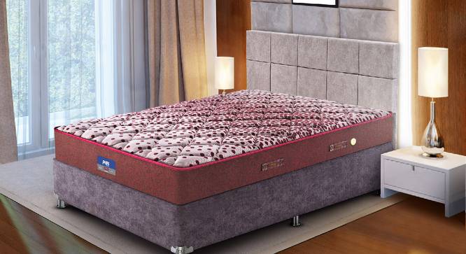 Restonic Sanibel Bonnel Spring Mattress - Queen Size (Queen Mattress Type, 72 x 60 in Mattress Size, 6 in Mattress Thickness (in Inches), Maroon) by Urban Ladder - Front View Design 1 - 688847
