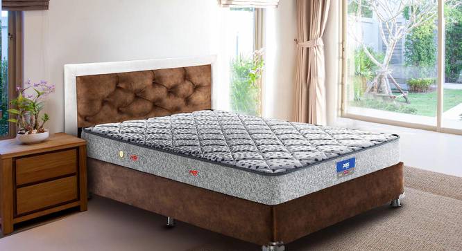Restonic Sanibel Bonnel Spring Mattress - Single Size (Grey, Single Mattress Type, 6 in Mattress Thickness (in Inches), 75 x 30 in Mattress Size) by Urban Ladder - Front View Design 1 - 688895