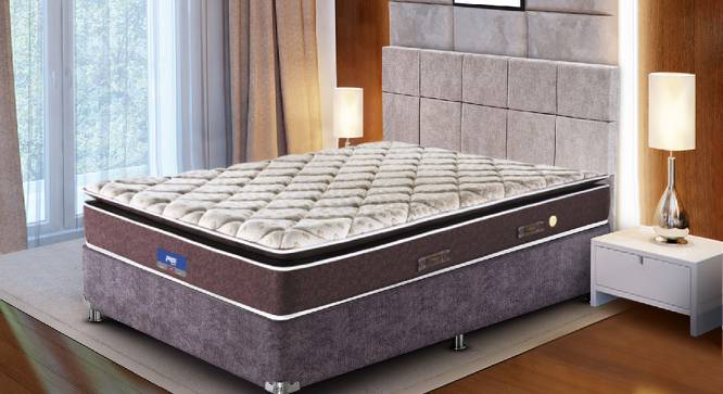 Restonic Sanibel Bonnel Spring Pillow Top Mattress - Single Size (Beige, Single Mattress Type, 6 in Mattress Thickness (in Inches), 72 x 36 in Mattress Size) by Urban Ladder - Front View Design 1 - 688924