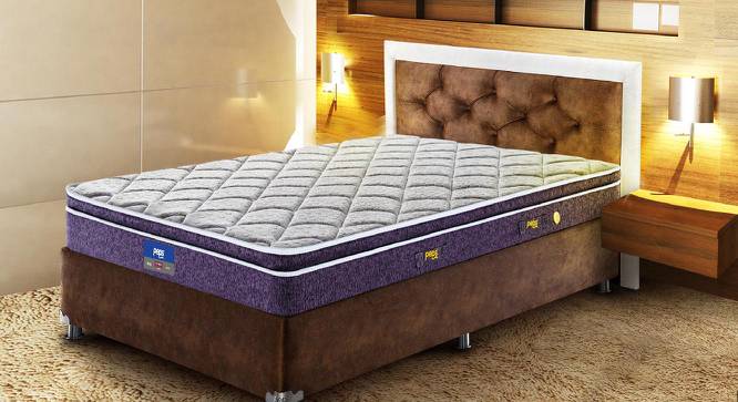 Restonic Sanibel Bonnel Spring Euro Top Mattress - Queen Size (Beige, Queen Mattress Type, 72 x 60 in Mattress Size, 6 in Mattress Thickness (in Inches)) by Urban Ladder - Front View Design 1 - 689007