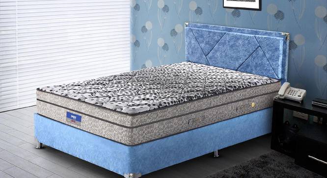 Restonic Sanibel Bonnel Spring Euro Top Mattress - Queen Size (Grey, Queen Mattress Type, 72 x 60 in Mattress Size, 6 in Mattress Thickness (in Inches)) by Urban Ladder - Front View Design 1 - 689080