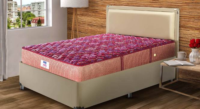 Springkoil Bonnel Spring Mattress - Double Size (6 in Mattress Thickness (in Inches), Maroon, 72 x 48 in Mattress Size, Double Mattress Type) by Urban Ladder - Front View Design 1 - 691879