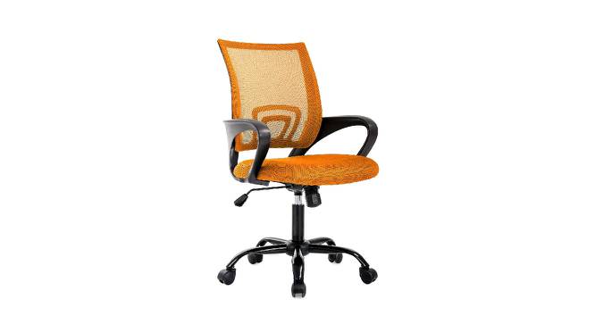Low Back Executive Ergonomic Desk Mesh Fabric Study Computer Task Office Chair (Orange) by Urban Ladder - Front View Design 1 - 693508