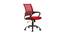 Low Back Executive Ergonomic Desk Mesh Fabric Study Computer Task Office Chair (Red) by Urban Ladder - Front View Design 1 - 693509