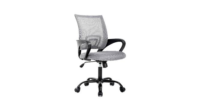 Low Back Executive Ergonomic Desk Mesh Fabric Study Computer Task Office Chair (Grey) by Urban Ladder - Front View Design 1 - 693510