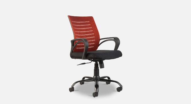 Medium Back Ergonomic Revolving Computer Study Work from Home & Office Chair (Red) by Urban Ladder - Front View Design 1 - 693511