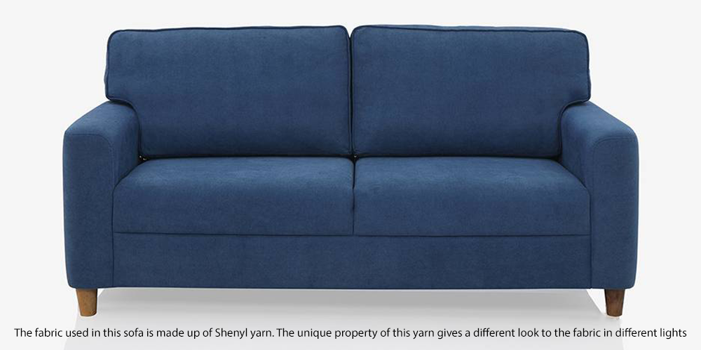 Utopia Fabric Sofa (Blue) (Blue, 1-seater Custom Set - Sofas, None Standard Set - Sofas, Fabric Sofa Material, Regular Sofa Size, Regular Sofa Type) by Urban Ladder - - 693514