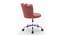 Finger Chair with Wheels Modern Leisure Desk Task Chair (Pink) by Urban Ladder - Ground View Design 1 - 693536