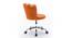 Finger Chair with Wheels Modern Leisure Desk Task Chair (Orange) by Urban Ladder - Ground View Design 1 - 693538