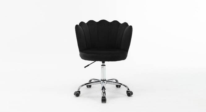 Finger Chair with Wheels Modern Leisure Desk Task Chair (Black) by Urban Ladder - Front View Design 1 - 693577