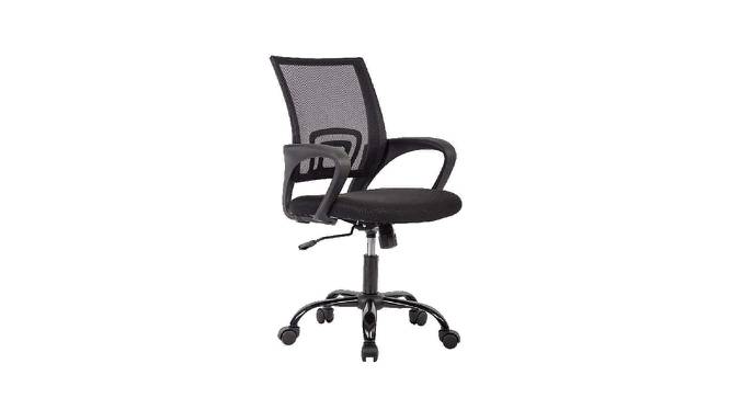 Low Back Executive Ergonomic Desk Mesh Fabric Study Computer Task Office Chair (Black) by Urban Ladder - Front View Design 1 - 693586