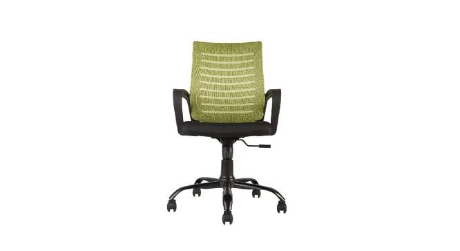 Medium Back Ergonomic Revolving Computer Study Work from Home & Office Chair (Green) by Urban Ladder - Front View Design 1 - 693587