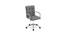 Velvet Height Adjustable Swivel Office Computer Barstool Armrest Desk Office Chair (Grey) by Urban Ladder - Front View Design 1 - 693591