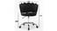 Finger Chair with Wheels Modern Leisure Desk Task Chair (Orange) by Urban Ladder - Design 1 Dimension - 693598