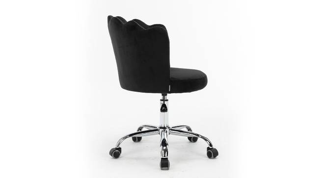Finger Chair with Wheels Modern Leisure Desk Task Chair (Black) by Urban Ladder - Design 1 Side View - 693603