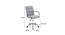 Velvet Height Adjustable Swivel Office Computer Barstool Armrest Desk Office Chair (Grey) by Urban Ladder - Design 1 Dimension - 693670