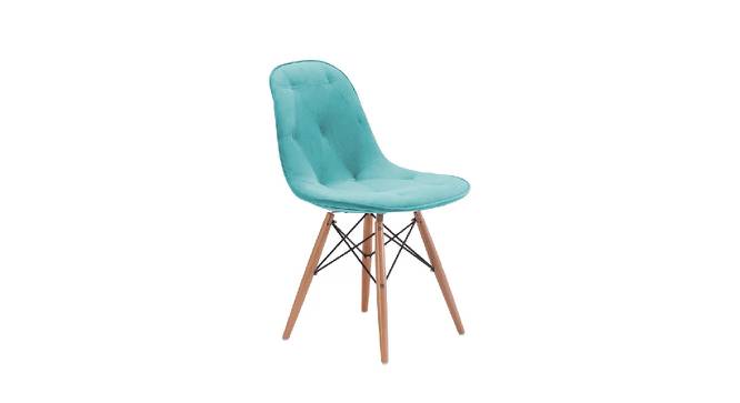 Eames Replica Cushioned Velvet Living Room Dining Chair (Powder Coating Finish) by Urban Ladder - Front View Design 1 - 693696