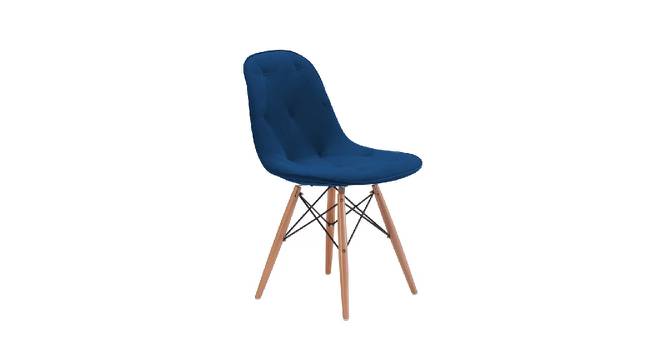 Eames Replica Cushioned Velvet Living Room Dining Chair (Powder Coating Finish) by Urban Ladder - Front View Design 1 - 693699