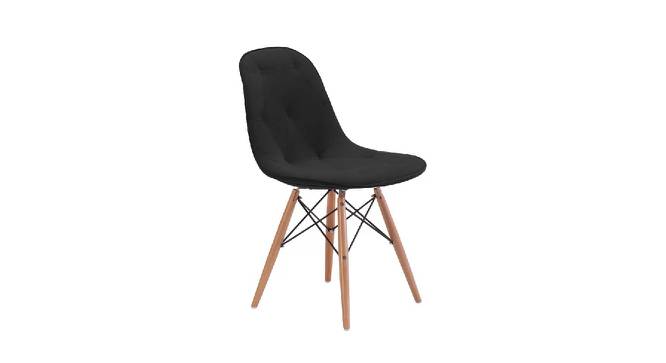 Eames Replica Cushioned Velvet Living Room Dining Chair (Powder Coating Finish) by Urban Ladder - Front View Design 1 - 693701