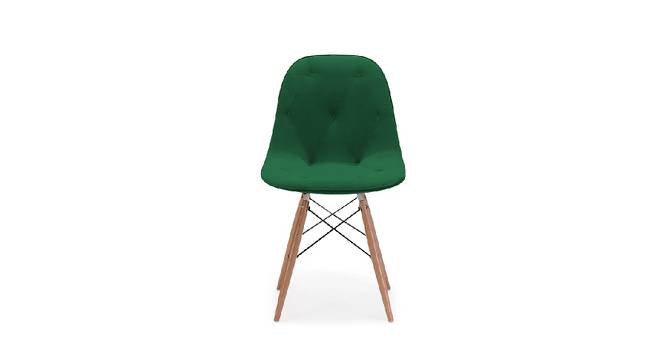 Eames Replica Cushioned Velvet Living Room Dining Chair (Powder Coating Finish) by Urban Ladder - Design 1 Side View - 693716