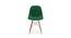 Eames Replica Cushioned Velvet Living Room Dining Chair (Powder Coating Finish) by Urban Ladder - Design 1 Side View - 693716