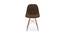 Eames Replica Cushioned Velvet Living Room Dining Chair (Powder Coating Finish) by Urban Ladder - Design 1 Side View - 693718