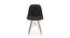 Eames Replica Cushioned Velvet Living Room Dining Chair (Powder Coating Finish) by Urban Ladder - Design 1 Side View - 693720