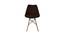 Eames Replica Nordan DSW Stylish Modern Cushion Fabric Side Dining Chair (Powder Coating Finish) by Urban Ladder - Design 1 Side View - 693722