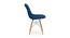 Eames Replica Cushioned Velvet Living Room Dining Chair (Powder Coating Finish) by Urban Ladder - Ground View Design 1 - 693752