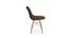 Eames Replica Cushioned Velvet Living Room Dining Chair (Powder Coating Finish) by Urban Ladder - Ground View Design 1 - 693753