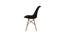Eames Replica Nordan DSW Stylish Modern Cushion Fabric Side Dining Chair (Powder Coating Finish) by Urban Ladder - Ground View Design 1 - 693760