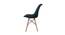 Eames Replica Nordan DSW Stylish Modern Cushion Fabric Side Dining Chair (Powder Coating Finish) by Urban Ladder - Ground View Design 1 - 693763