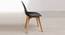 Scand Nordic Dining Chair in Black Color (Matte Finish) by Urban Ladder - Ground View Design 1 - 693765