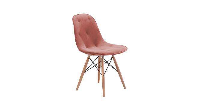 Eames Replica Cushioned Velvet Living Room Dining Chair (Powder Coating Finish) by Urban Ladder - Front View Design 1 - 693774