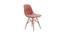 Eames Replica Cushioned Velvet Living Room Dining Chair (Powder Coating Finish) by Urban Ladder - Front View Design 1 - 693774