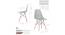 Style Modern Dining Armless Molded ABS Plastic Side Chair Set of 4 (Matte Finish) by Urban Ladder - Design 1 Dimension - 693799