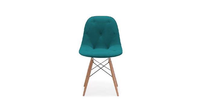 Eames Replica Cushioned Velvet Living Room Dining Chair (Powder Coating Finish) by Urban Ladder - Design 1 Side View - 693801