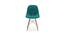 Eames Replica Cushioned Velvet Living Room Dining Chair (Powder Coating Finish) by Urban Ladder - Design 1 Side View - 693801