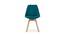 Eames Replica Scandinavian Solid Wood Legs Dining Living Room Chair (Powder Coating Finish) by Urban Ladder - Design 1 Side View - 693811
