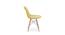 Eames Replica Cushioned Velvet Living Room Dining Chair (Powder Coating Finish) by Urban Ladder - Ground View Design 1 - 693830