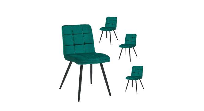 Furst Tufted Velvet Upholstered Side Chair (Powder Coating Finish) by Urban Ladder - Front View Design 1 - 693874