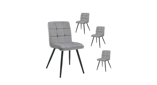 Furst Tufted Velvet Upholstered Side Chair (Powder Coating Finish) by Urban Ladder - Front View Design 1 - 693876