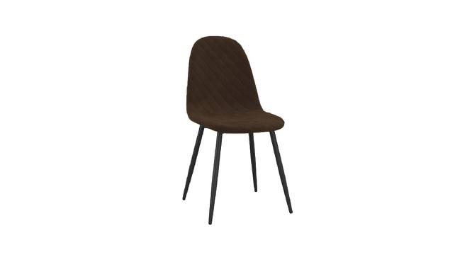 Eames Replica Quilted Velvet Dining Chair (Powder Coating Finish) by Urban Ladder - Front View Design 1 - 693892