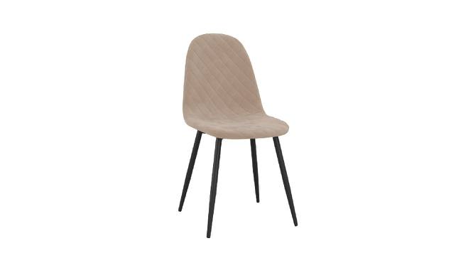 Eames Replica Quilted Velvet Dining Chair (Powder Coating Finish) by Urban Ladder - Front View Design 1 - 693894