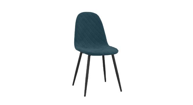 Eames Replica Quilted Velvet Dining Chair (Powder Coating Finish) by Urban Ladder - Front View Design 1 - 693896