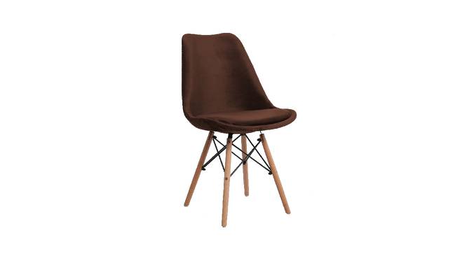 Eames Replica Nordan DSW Stylish Modern Cushion Fabric Side Dining Chair (Powder Coating Finish) by Urban Ladder - Front View Design 1 - 693898