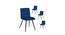 Furst Tufted Velvet Upholstered Side Chair (Powder Coating Finish) by Urban Ladder - Design 1 Side View - 693906